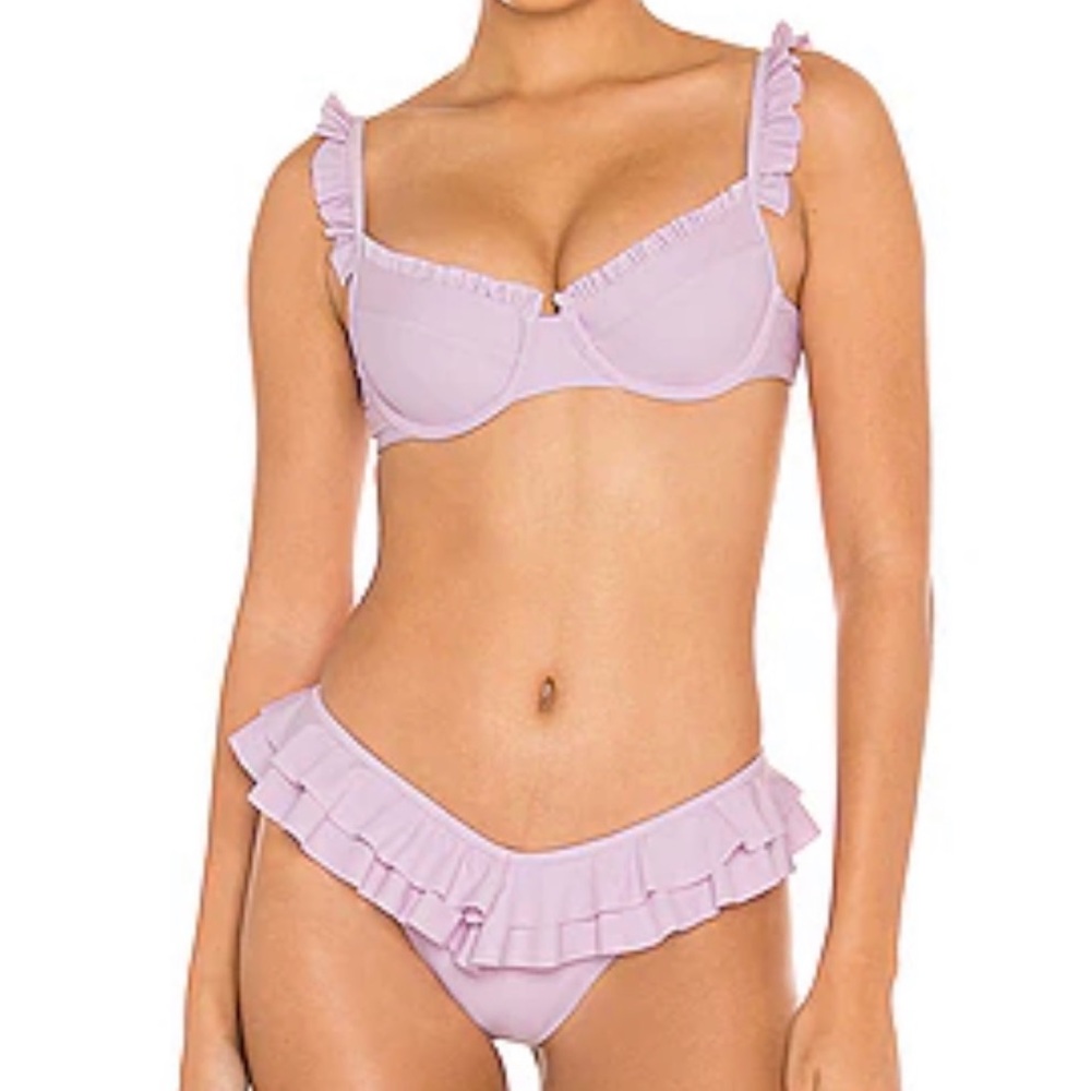 Tularosa Light Purple Bikini Top
